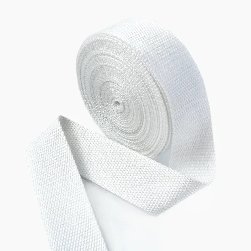 4M Cotton Webbing Tape – 1.3mm Thick Strap for Bags, Belts & DIY Sewing (20–50mm)