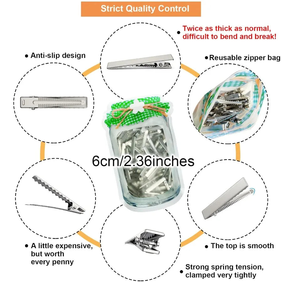 60Pcs Alligator Metal Clips