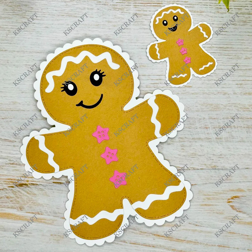 KSCRAFT Gingerbread Man Cutting Dies – DIY Scrapbooking & Card Stencils