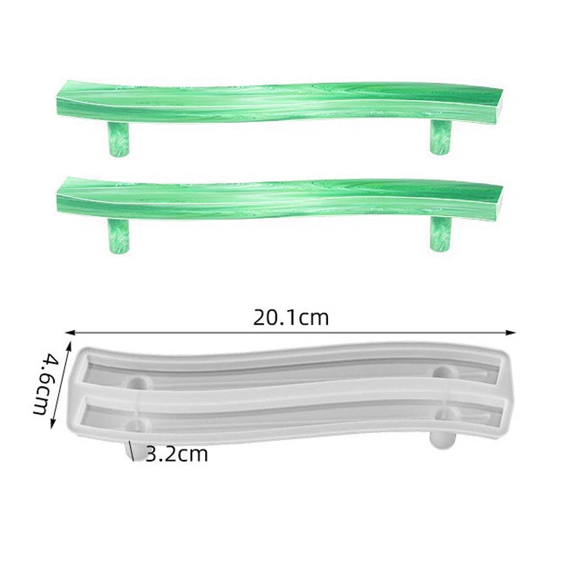 Tray Epoxy Resin Silicone Mold DIY Large Rectangle Tea Plate Coaster Resin Mold For Home Decoration Craft Making Art Supplies