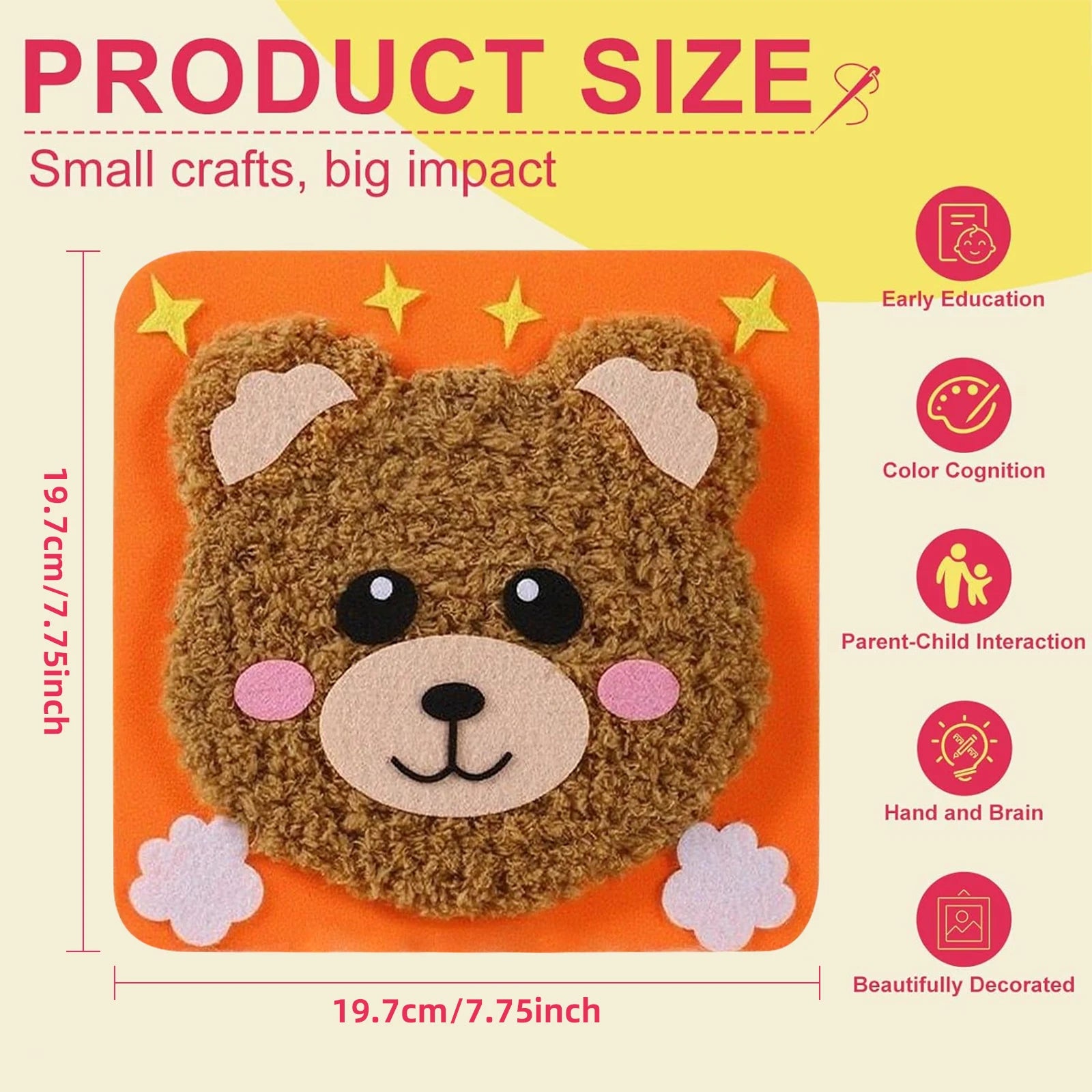 Beginner Kids Sewing Kit – DIY Embroidery & Felt Animal Dolls