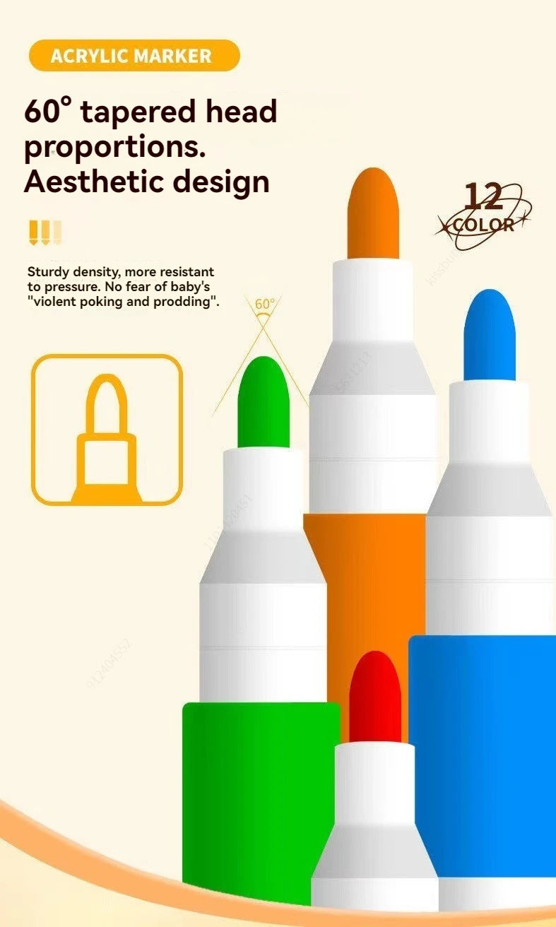 12–80 Color Acrylic Paint Marker Set