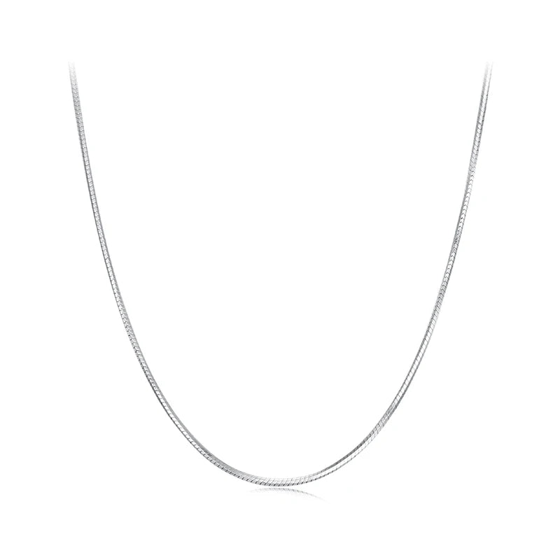 Gold Over 925 Sterling Silver Snake Chain Necklace