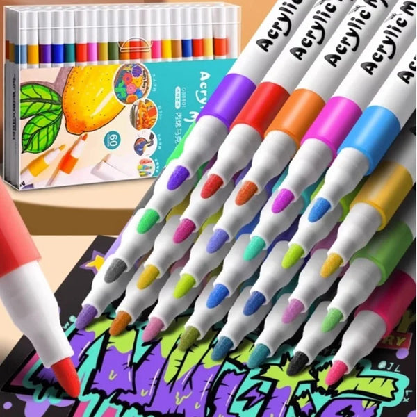 12–80 Color Acrylic Paint Marker Set