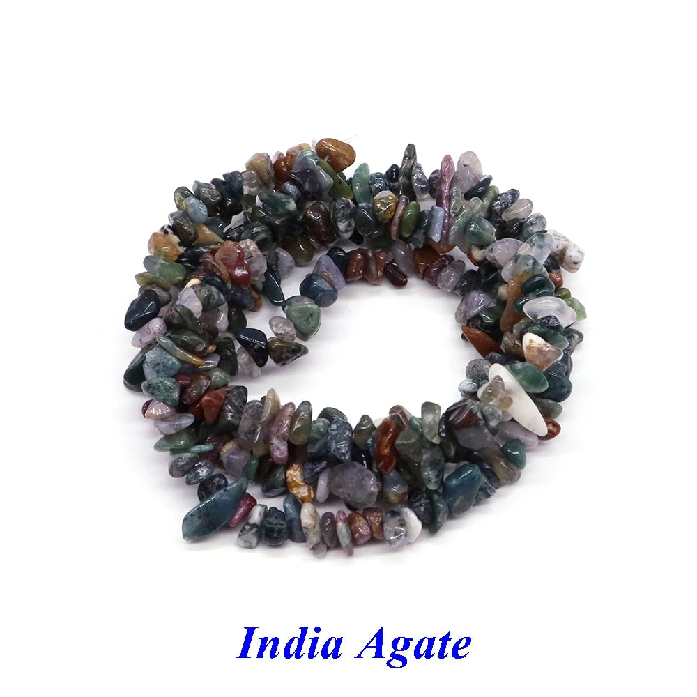 Natural Aquamarine Quartz Beads – Freeform Chips for DIY Jewelry & Crafts