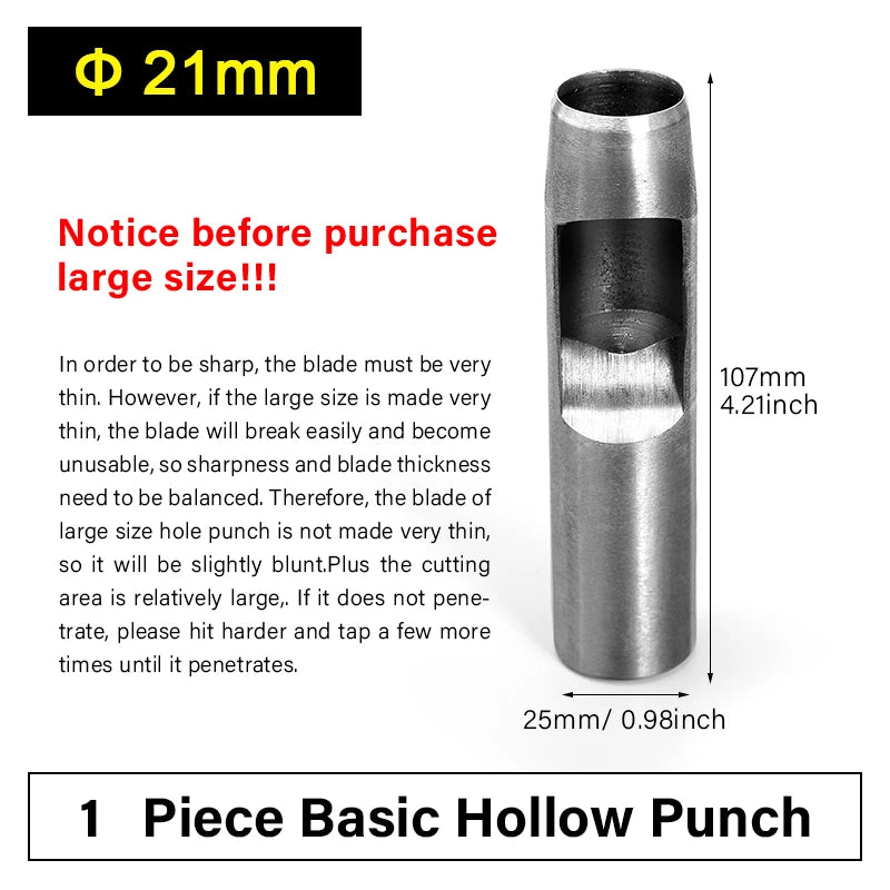 Leather Hollow Punch Tools