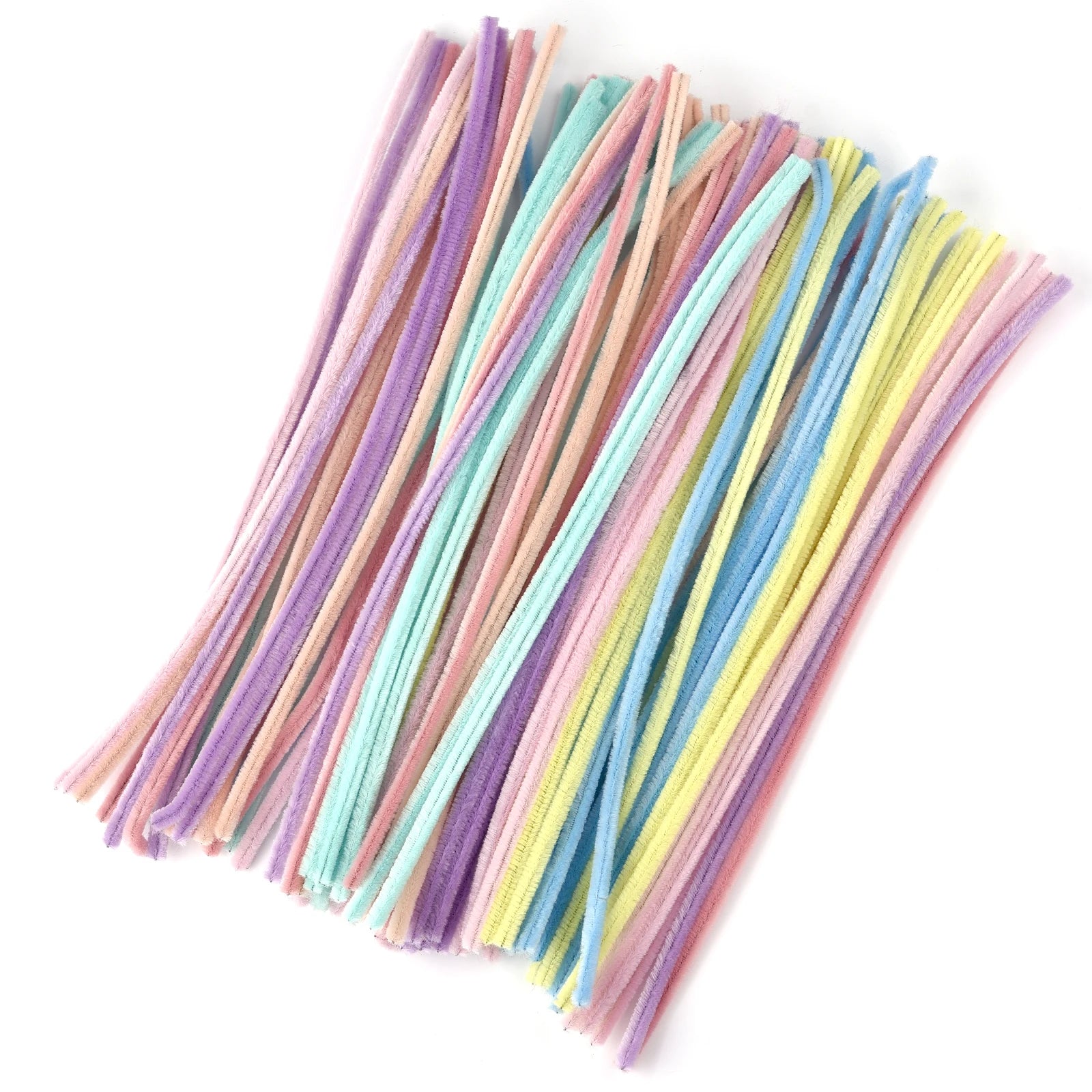 100pcs Chenille Stems – DIY Craft Pipe Cleaners for Kids
