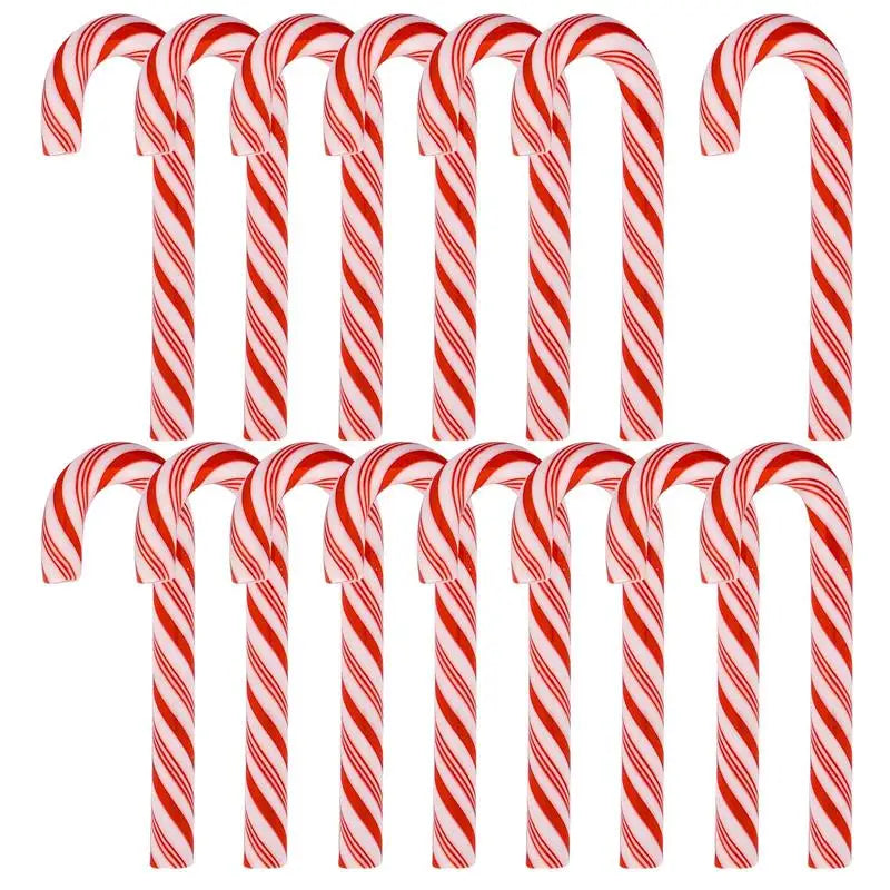 Kawaii Resin Candy Cane Cabochons – Christmas Flatback Craft Decorations (15/30/60/90PCS)