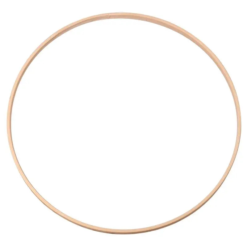 Wooden Bamboo Circle Hoop – Macrame & Floral DIY Ring for Wreaths & Dream Catchers