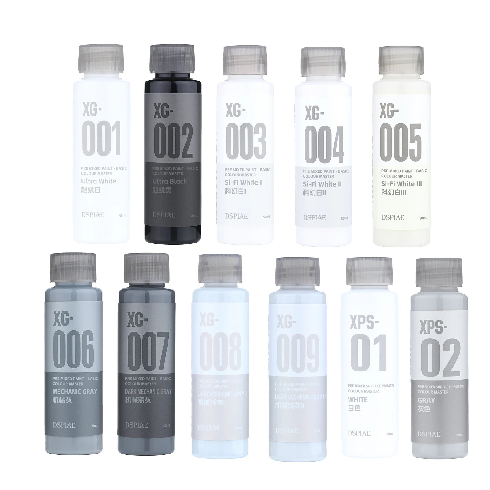 DSPIAE XG Series 50ml Pre-Mixed Water-Based Paint