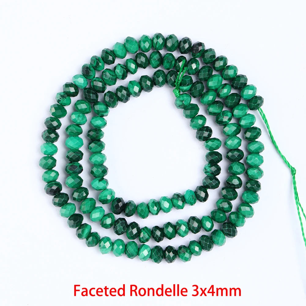 Natural Malachite Beads – Rice & Tubular Loose Beads for DIY Jewelry