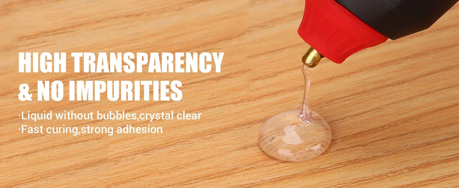 Strong Adhesive Hot Glue Sticks – Transparent