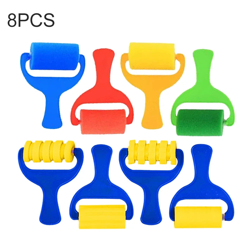 Painting Sponge Brush Set – Kids’ Art Tools for DIY Crafts & Drawing