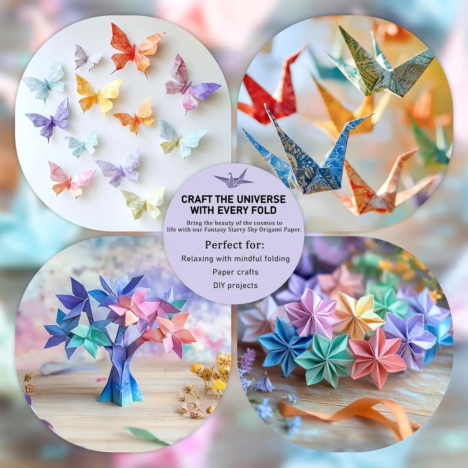 Double-Sided Origami Paper Kit – 50–200 Sheets