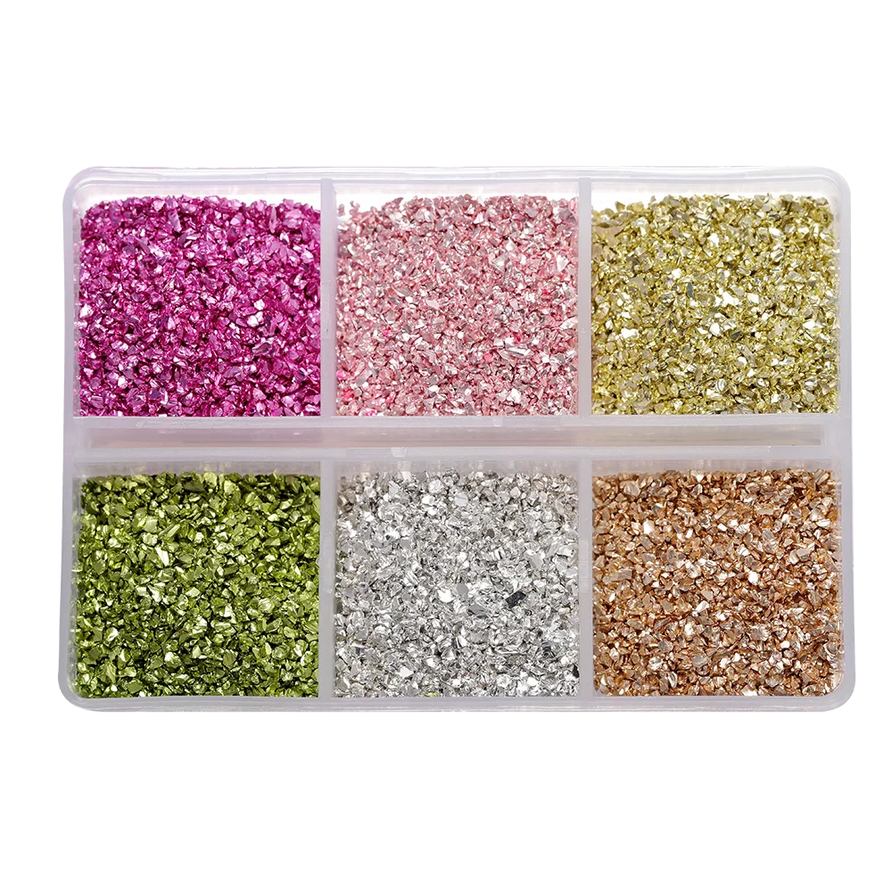 30g Crushed Glass Stones – Irregular Resin Fillers for DIY Epoxy Crafts & Nail Art