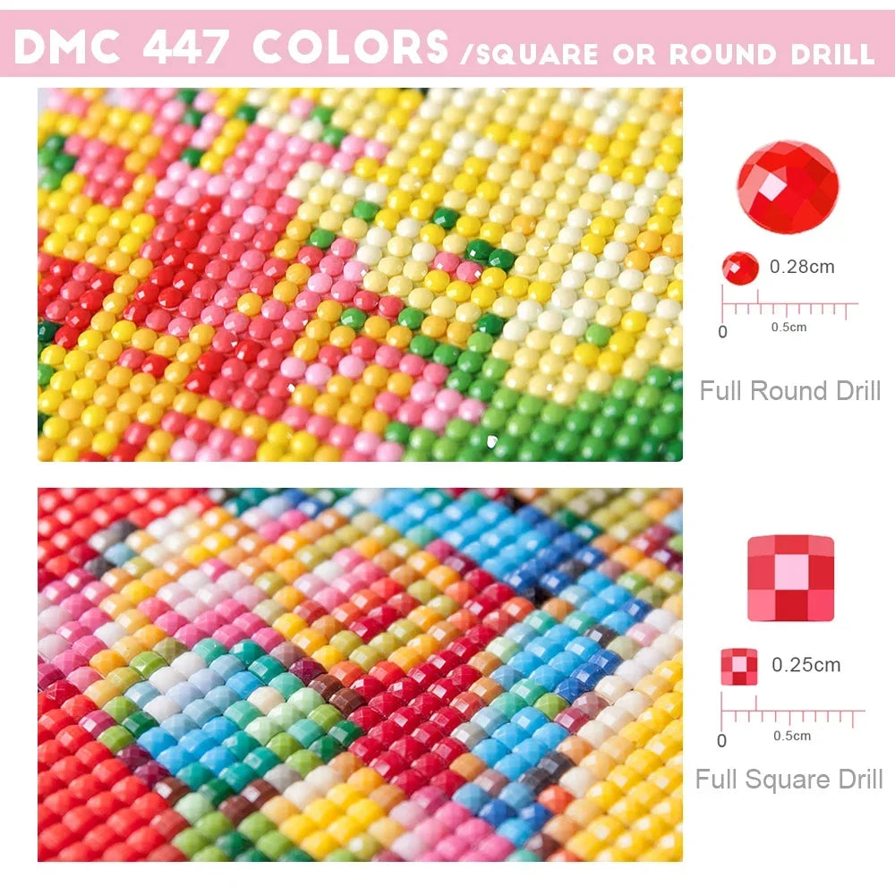 Snow White Diamond Painting Kit – DIY Rhinestone Embroidery Art