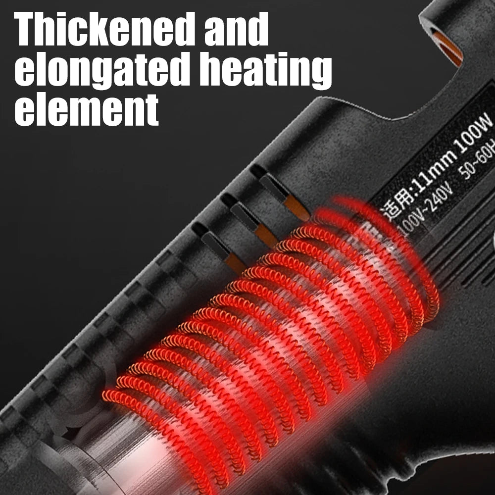 Hot Melt Glue Gun 11mm Glue Sticks Industrial DIY Electrothermal Glue Gun Heat Temperature Thermo Electric Gun Repair Tools