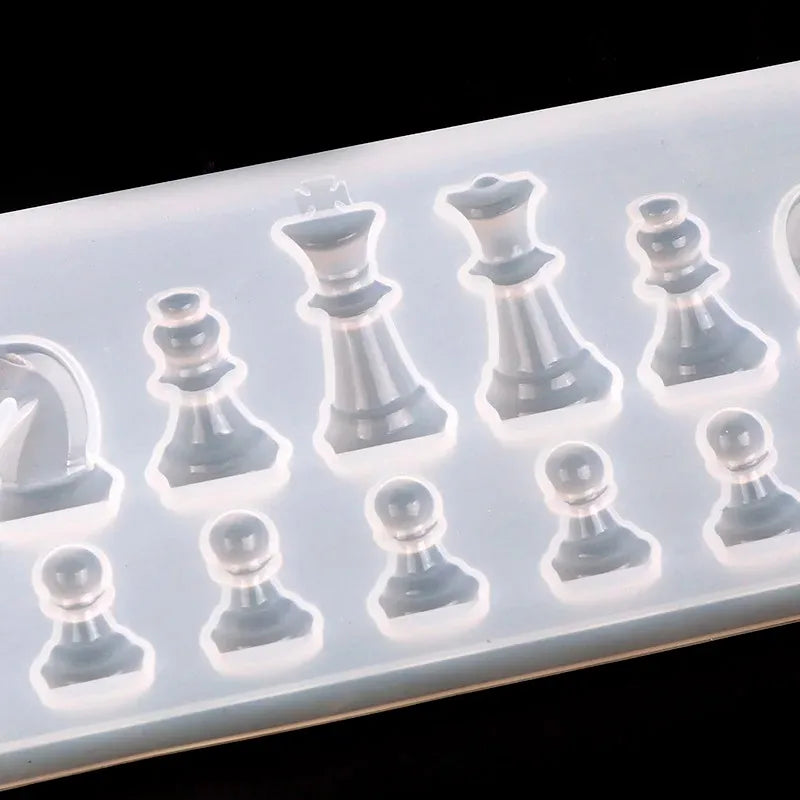 International Chess Silicone Mold – DIY Jewelry & Resin Craft