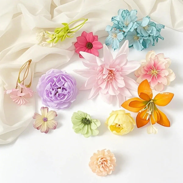 20/52pcs Artificial Silk Flowers – DIY & Home Decor