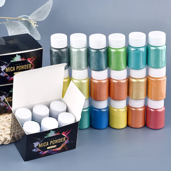 6 Color Pearl Powder Pigment Set for Epoxy Resin DIY Crafts
