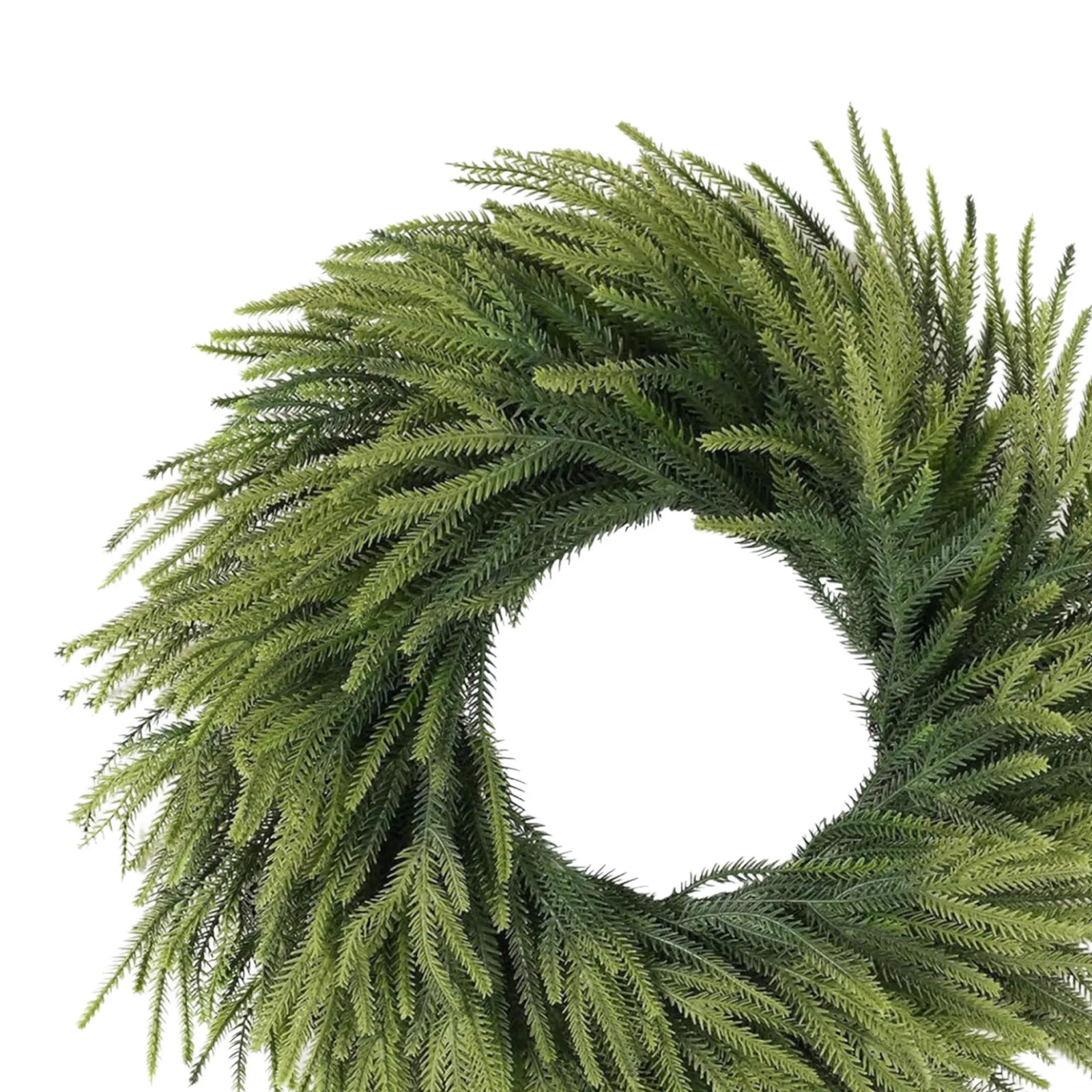 Norfolk Pine Wreath – Artificial Pine Cone & Flower Garland for Christmas & Weddings