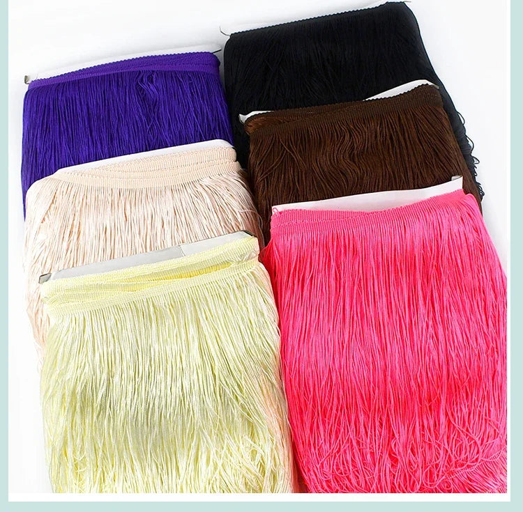 Tassel Fringe Trim – 30cm Decorative Lace Ribbon for Sewing & DIY Crafts (5/10M)