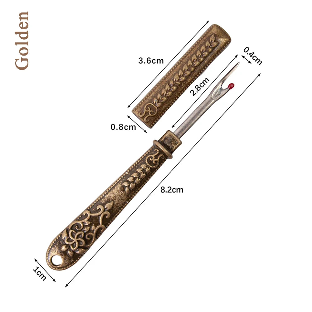 Vintage Thread Cutter & Seam Ripper – Multifunctional Sewing Tool