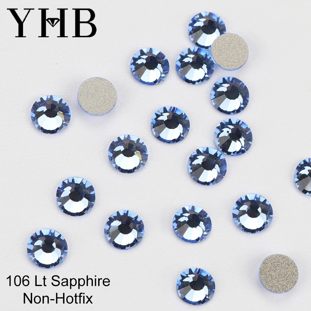 YHB Cold-Fix Crystal Rhinestones – 101–133 PCS for DIY Crafts