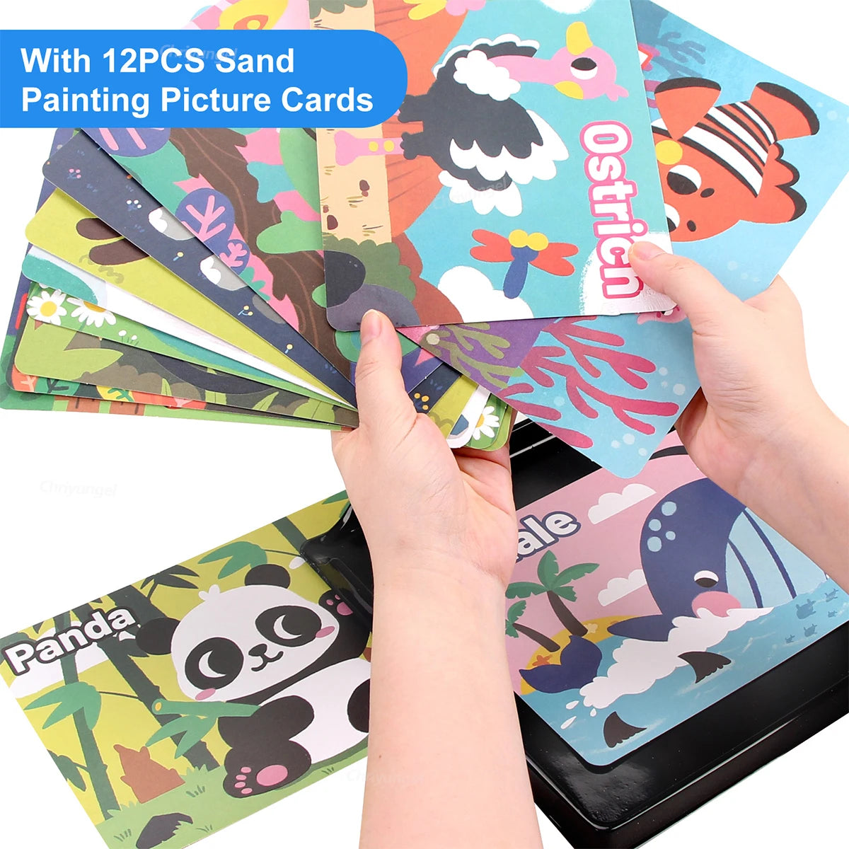 Magic Sand Art Kit – Princess, Castle & Animal Cards