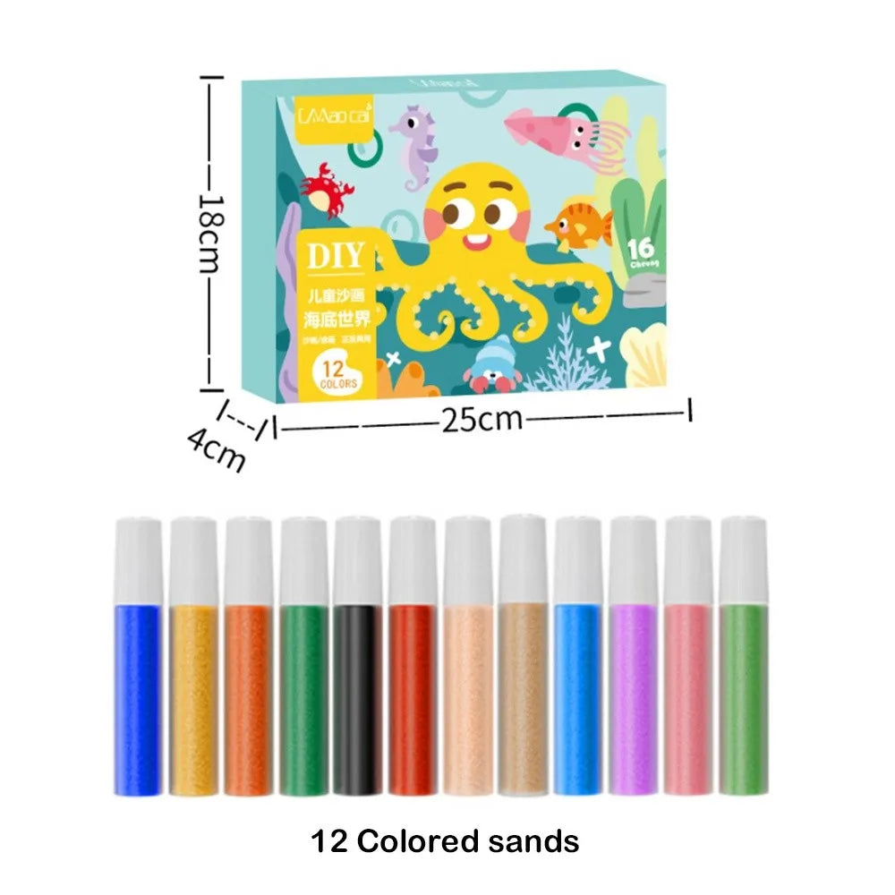 DIY Sand Art Drawing Set for Kids – Educational Coloring Toy
