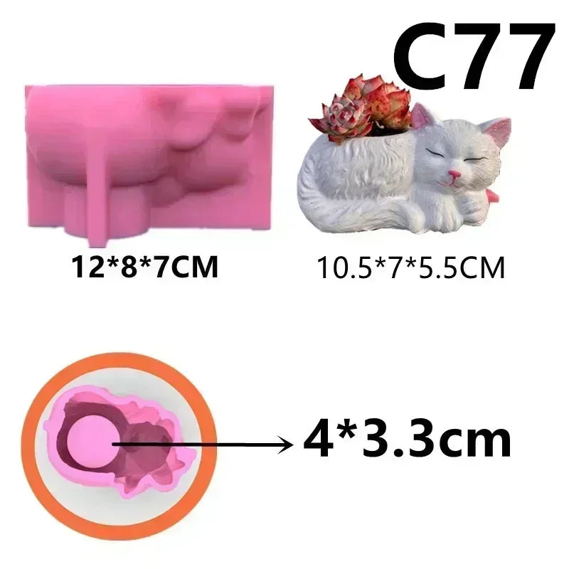 Mountain Landscape Silicone Mold – DIY Resin Planter, Trinket Box & Candle Cup