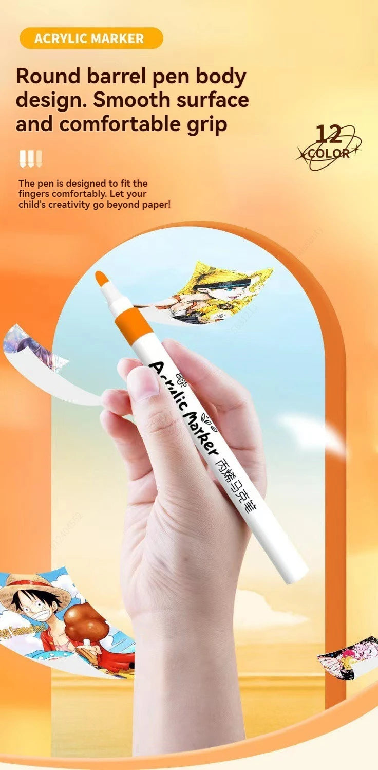 12–80 Color Acrylic Paint Marker Set