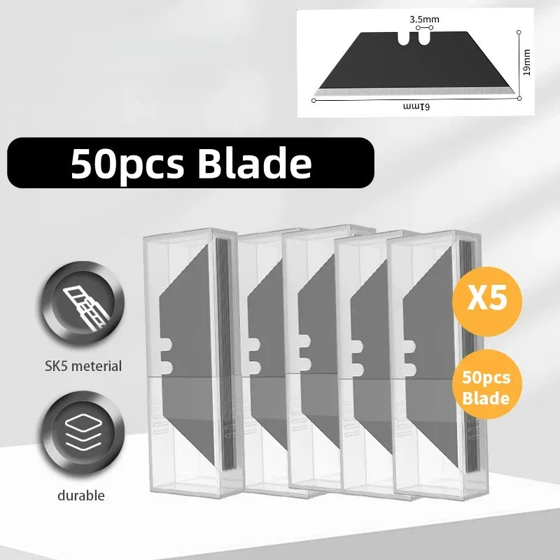 10/30/50Pcs Trapezoid Utility Knife Blades Set