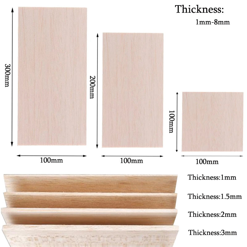 5/10pcs Balsa Wood Sheets