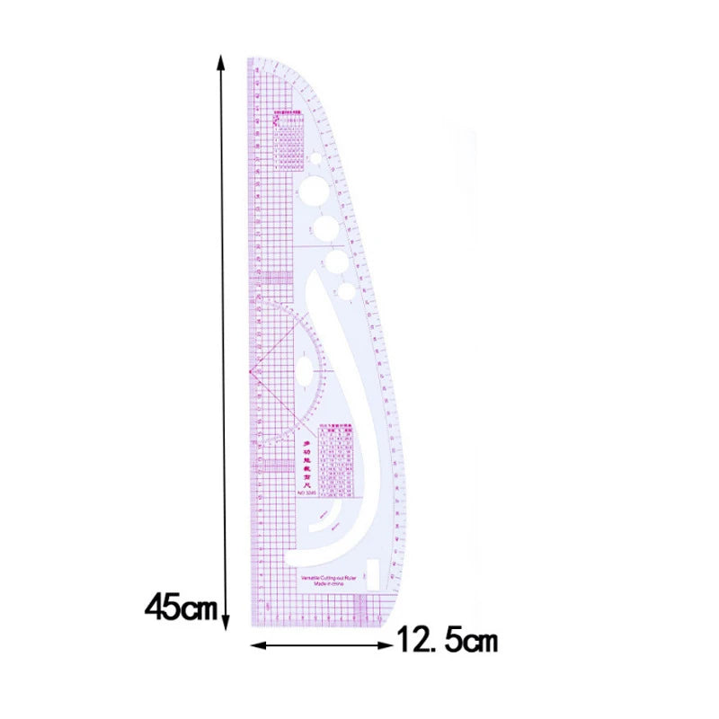 9 Pieces Metric Clothes Curve Sewing Ruler  Set Drawing Stencil Handmade Grading Curve Rule DIY Pattern Making  Accessories