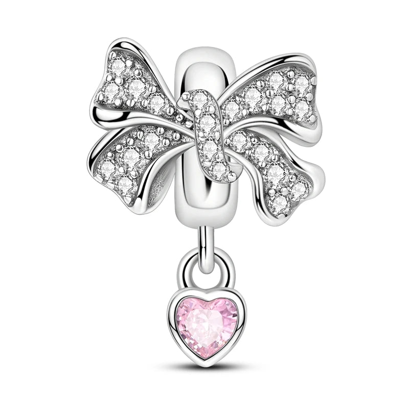 925 Sterling Silver Pink Ballet Girl Pendant – DIY Jewelry Charm for Bracelet & Necklace