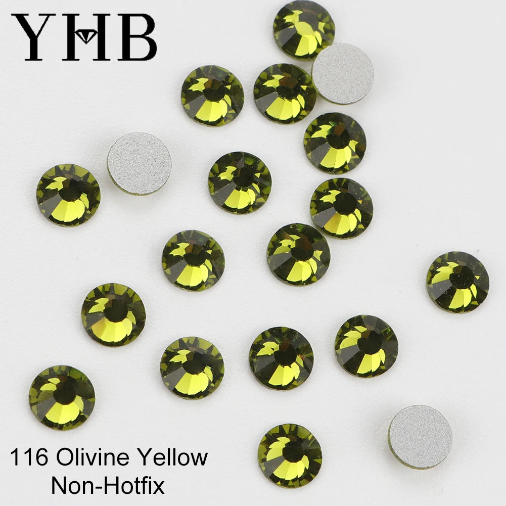 YHB Cold-Fix Crystal Rhinestones – 101–133 PCS for DIY Crafts
