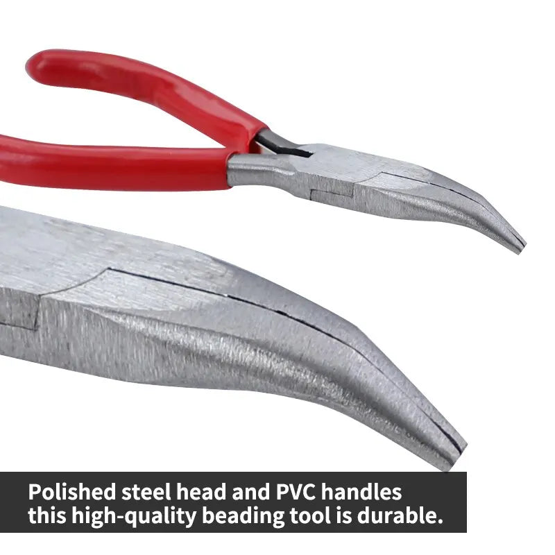 3PCS Jewelry Pliers Set – 6-in-1 DIY Craft Tools with Nylon & Bent Nose Pliers