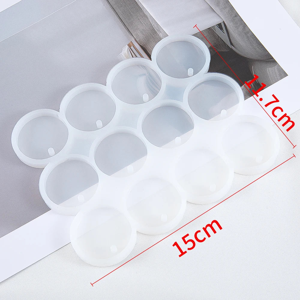 Round & Oval Silicone Mold – DIY Resin Jewelry Making