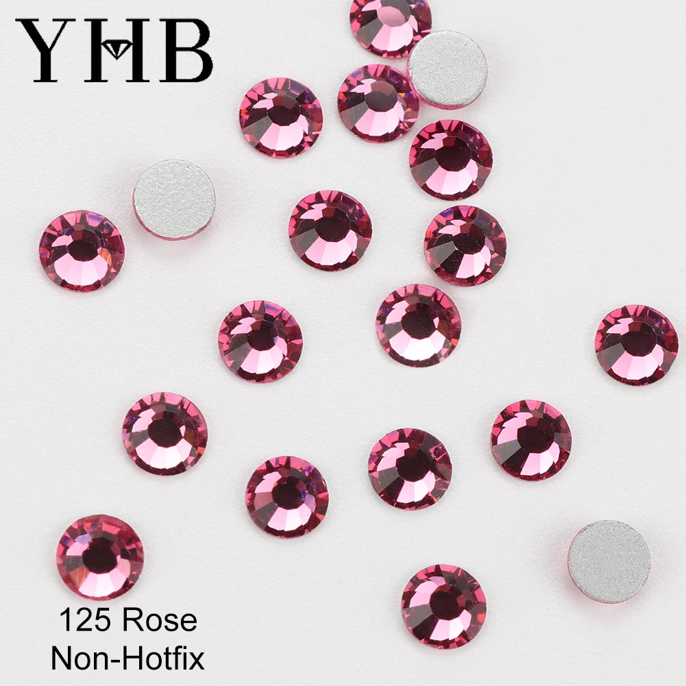 YHB Cold-Fix Crystal Rhinestones – 101–133 PCS for DIY Crafts