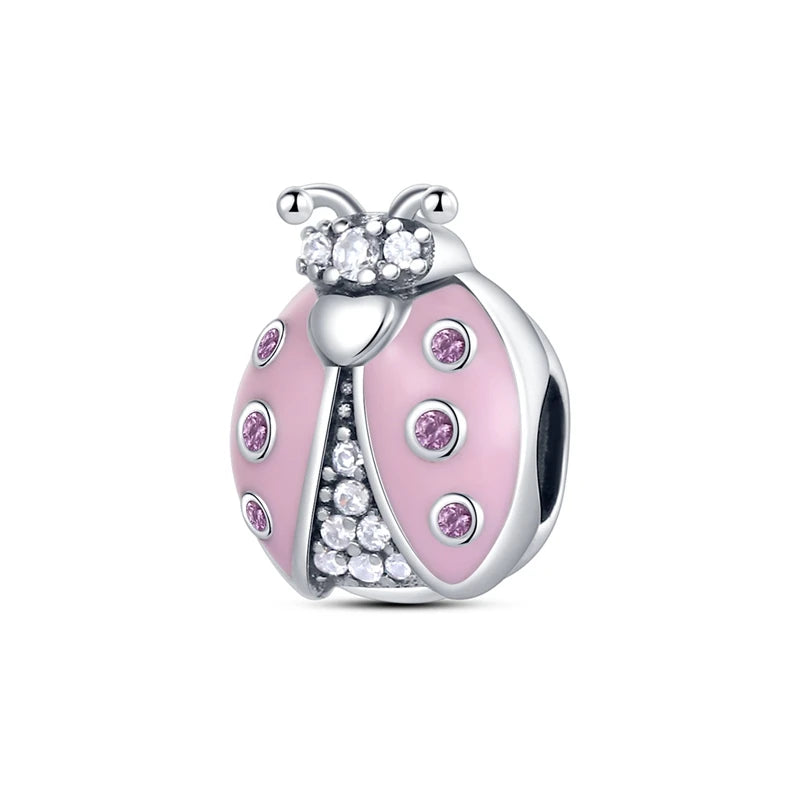 925 Sterling Silver Pink Ballet Girl Pendant – DIY Jewelry Charm for Bracelet & Necklace