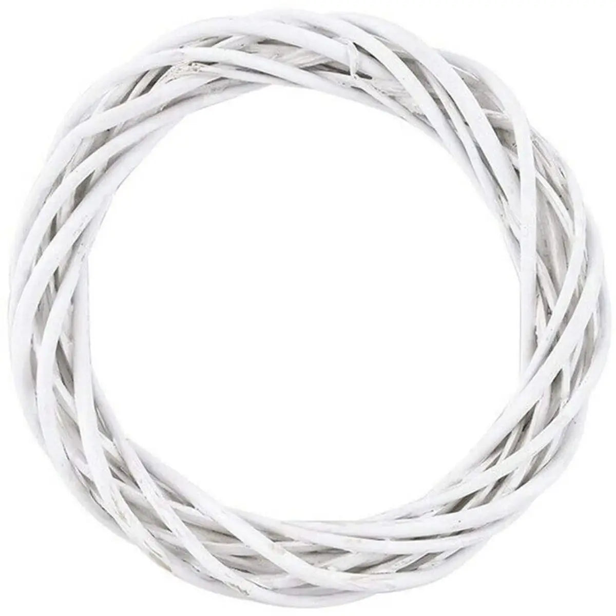 White Rattan Wreath – Blank Vine Garland Ring for Wedding & Christmas Decoration