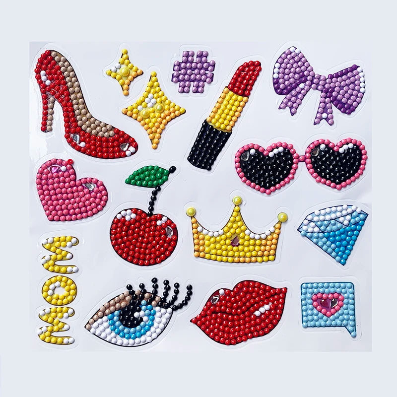 Pokémon Diamond Painting Stickers & Cartoon Crystal Art Craft Set