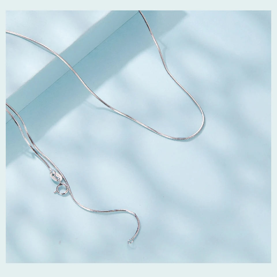 Gold Over 925 Sterling Silver Snake Chain Necklace