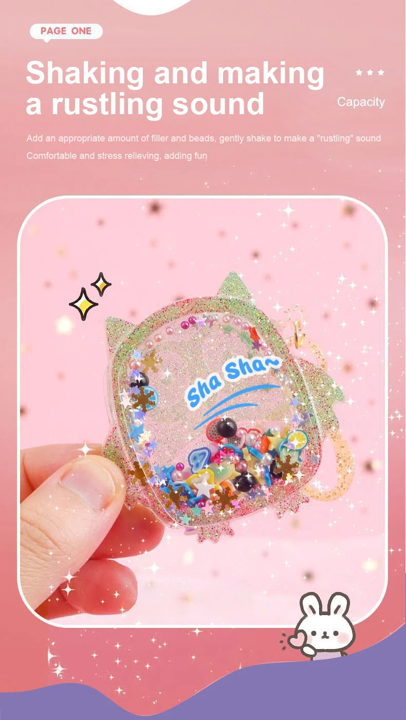 Kids DIY Crystal Glue Keychain Craft Kit – Fun Art Set for Girls