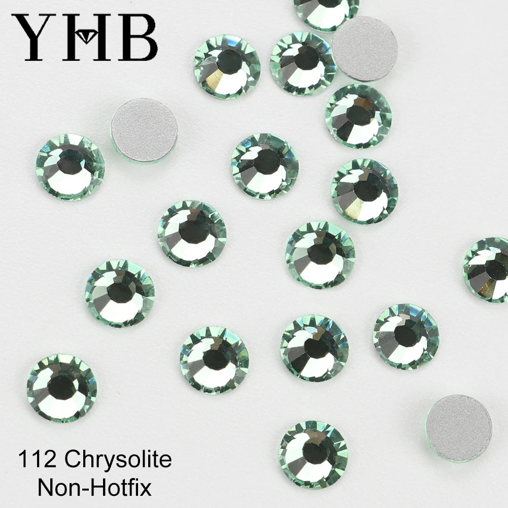 YHB Cold-Fix Crystal Rhinestones – 101–133 PCS for DIY Crafts