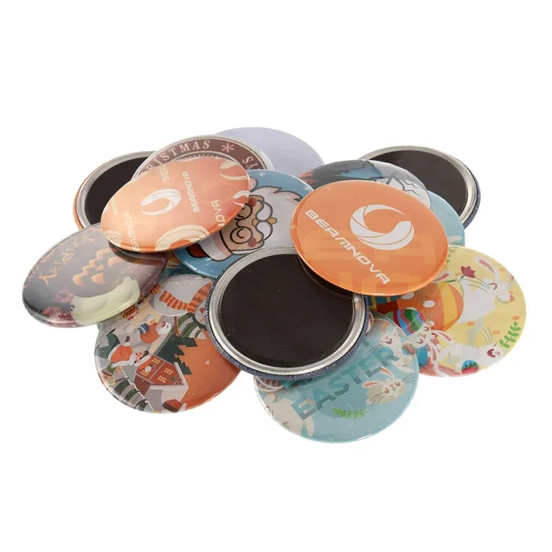 50/100pcs DIY Magnet Badge Button Parts