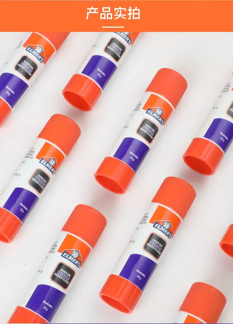 Elmer's Transparent Solid Glue Stick Color-changing Glue, Washable, Suitable for Handcraft DIY, Cosplay,Eyebrow Shaping