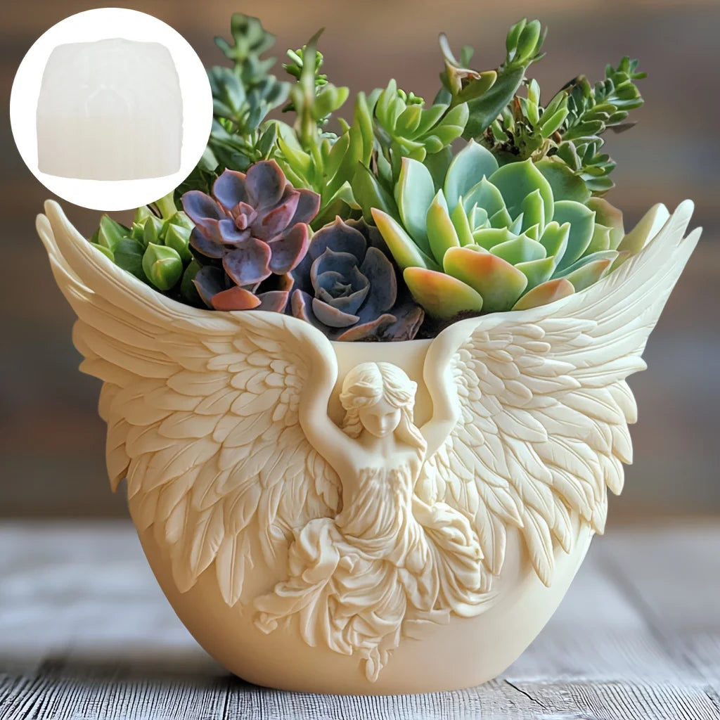 Cedar Sled Santa 3D Silicone Mold – Candle, Resin, & Succulent Pot DIY