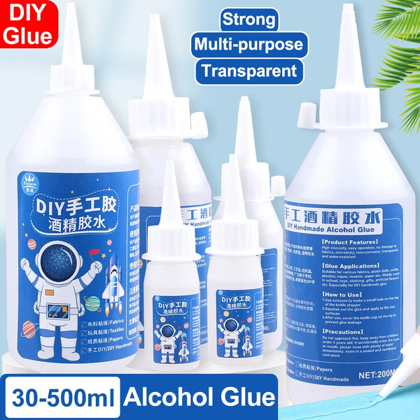 Universal Transparent Alcohol Glue – Strong Adhesive for DIY & School Projects